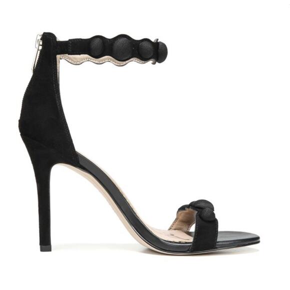 Sam Edelman Addison‎ Leather Stiletto Sandals – Black, Size 10 - Picture 5 of 6